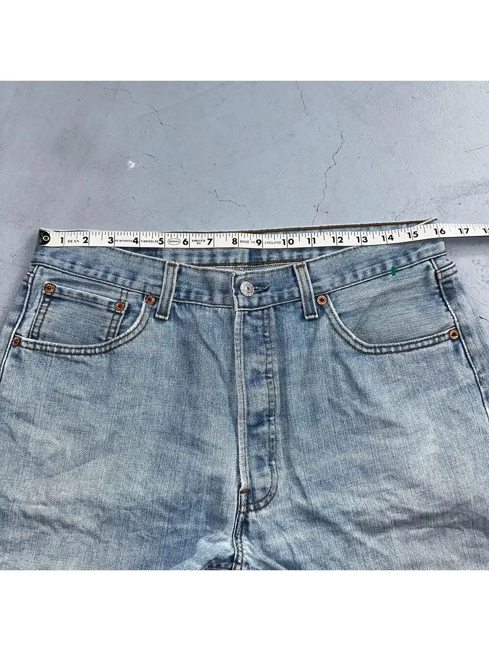 Levis 501 Vintage Y2K XX Straight Leg Jeans Blue Light Wash 34x34 Act 32x31